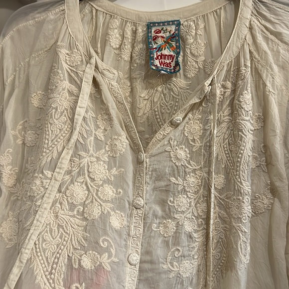 Johnny Was Long Sleeve Top Size Small - Picture 5 of 7